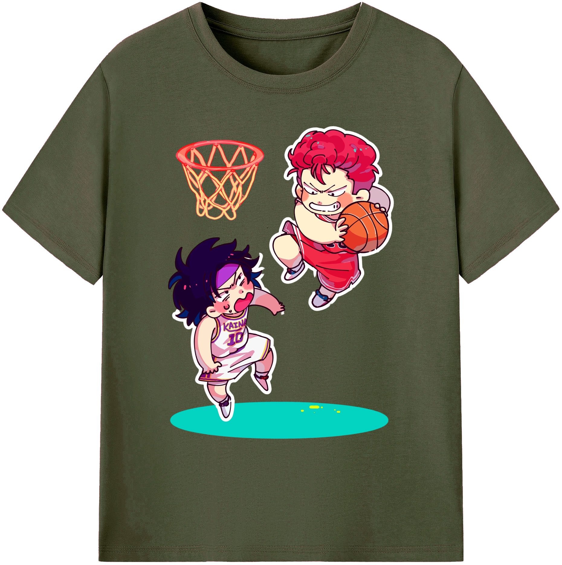 （画像用） SLAM DUNK／スラムダンク 綿100％ メンズ半袖Tシャツ｜肌触りやわらか＆通気性